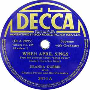 Deanna Durbin - When April Sings / Waltzing In The Clouds download free