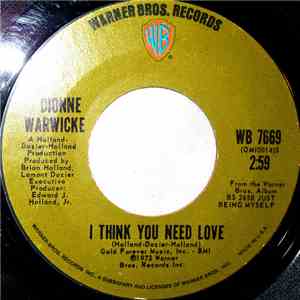 Dionne Warwicke - I Think You Need Love / Don't Let My Teardrops Bother You download free