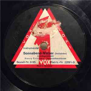 Henry Erichsen - Sonnabend-Walzer (Lördagsvalsen) / Beautiful Ohio-Walzer download free