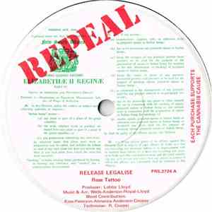 Rose Tattoo / Col Paterson - Release Legalise / Bong On Aussie download free